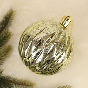 Светящийся шар Космо Gold 15 см, 10 теплых белых LED ламп, на батарейках Peha фото 2
