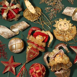 Декоративная ветка Januar Agnellis 63 см бургунди Winter Deco фото 3