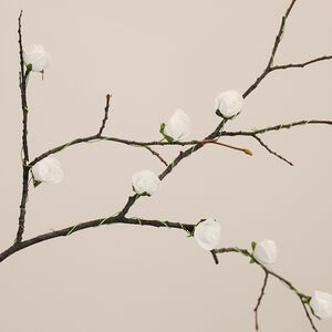 Искусственные розы для декора Lallita 10 см, 12 шт, белые Ideas4Seasons фото 6
