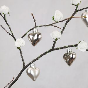 Искусственные розы для декора Lallita 10 см, 12 шт, белые Ideas4Seasons фото 7