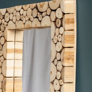 Настенное зеркало Bastoncini di Legno 50 см, квадратное Koopman фото 2