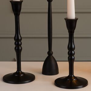 Декоративный подсвечник для 1 свечи Асемира 23 см черный Koopman фото 4