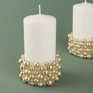 Украшение для свечи Joyeria de Perlas 7 см, кремовый