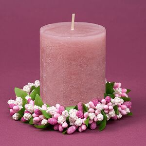 Венок для свечи Summer Berry 11 см, розовый Swerox фото 2