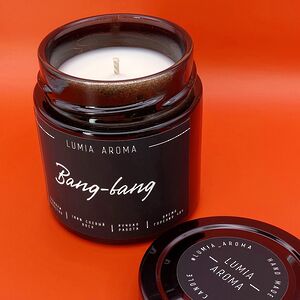 Ароматическая соевая свеча Bang-Bang 200 мл, 40 часов горения Lumia Aroma фото 2