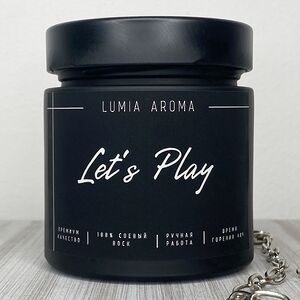 Ароматическая соевая свеча Let's Play 200 мл, 40 часов горения Lumia Aroma фото 2