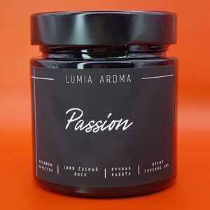 Ароматическая соевая свеча Passion 200 мл, 40 часов горения