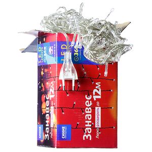 Светодиодный Занавес 1.5*2.2 м, 544 синих LED ламп, прозрачный ПВХ, соединяемый, IP20 Snowhouse фото 3