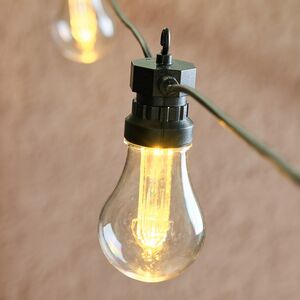 Гирлянда из лампочек Кальоре 4.5 м, 10 ламп, теплые белые LED, черный ПВХ, IP44 Koopman (Купман) фото 4