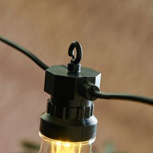 Гирлянда из лампочек Кальоре 4.5 м, 10 ламп, теплые белые LED, черный ПВХ, IP44 Koopman (Купман) фото 3