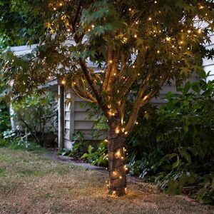 Гирлянды на деревья Клип Лайт Quality Light, теплые белые LED лампы, черный ПВХ, IP44