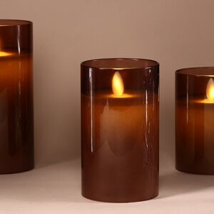Светодиодная свеча в колбе Mosala - Amber 12 см, на батарейках Peha фото 4