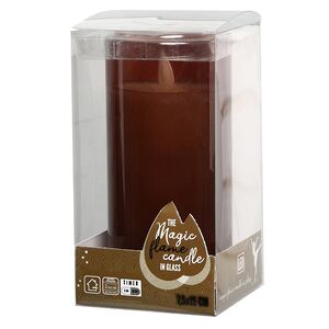 Светодиодная свеча в колбе Mosala - Amber 15 см, на батарейках Peha фото 5