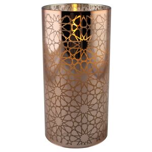 Светодиодная свеча в стакане Bronzetta 15 см, на батарейках Peha фото 4