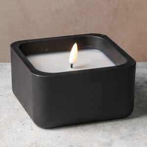 Светодиодная свеча Black Urban 12*7 см в бетонном подсвечнике, на батарейках Koopman фото 1