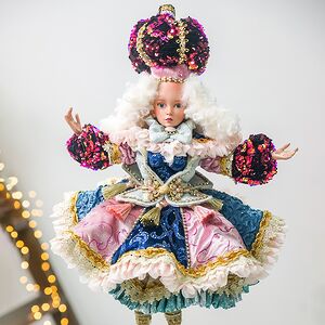 Коллекционная кукла Девочка Руффало из Страны Чудес 56 см Mark Roberts фото 4