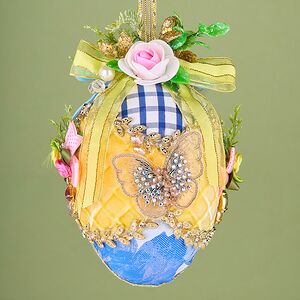 Коллекционная елочная игрушка Яйцо - Wings of Spring 13 см