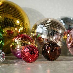 Зеркальный Диско-шар Rainbow Pink 15 см Winter Deco фото 10