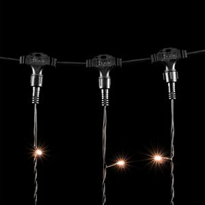 Светодиодный занавес Quality Light 1*9 м, 900 экстра теплых белых LED ламп, черный ПВХ, соединяемый, IP44 BEAUTY LED фото 4