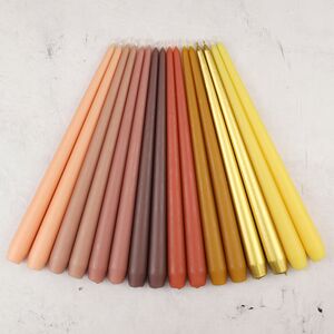 Высокие свечи 30 см Андреа Velvet желтые, 5 шт Candleslight фото 8