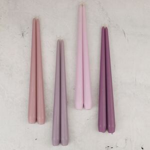 Высокая свеча 50 см Андреа Velvet серо-лиловая Candleslight фото 3