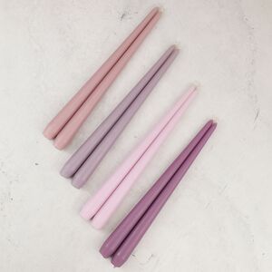 Высокая свеча 40 см Андреа Velvet серо-лиловая Candleslight фото 3