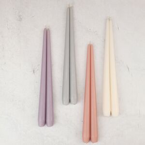 Высокие свечи 40 см Андреа Velvet кремовые, 10 шт Candleslight фото 7