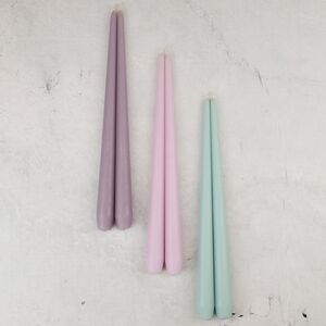 Высокие свечи 40 см Андреа Velvet мятные, 10 шт Candleslight фото 3