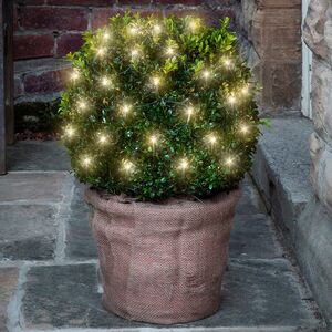 Гирлянда Сетка на дерево/куст 0.35 м, 60 теплых белых LED ламп, зеленый ПВХ, IP44 Kaemingk фото 3