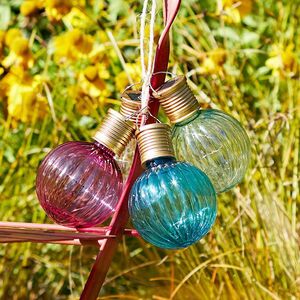 Подвесной светильник на солнечной батарее Solar Jar 11*8 см с теплыми белыми LED, розовый, IP44 Kaemingk фото 5