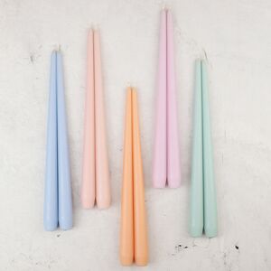 Высокие свечи 40 см Андреа Velvet мятные, 10 шт Candleslight фото 4