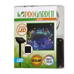 Гирлянда на солнечной батарее Роса Solar ProGarden 10 м, 200 разноцветных LED, серебряная проволока, контроллер, IP44 Koopman фото 4