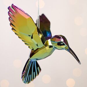 Елочная игрушка Kristal Колибри 11 см аквамарин, подвеска Kurts Adler фото 4