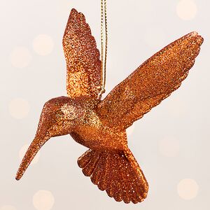 Елочная игрушка Колибри Shiny Amber 10 см, подвеска Kurts Adler фото 4