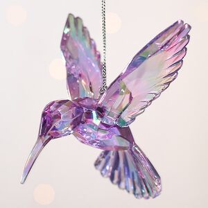 Елочная игрушка Kristal Колибри 10 см лиловая, подвеска Kurts Adler фото 4