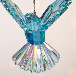 Елочная игрушка Kristal Колибри 10 см бирюзовая, подвеска Kurts Adler фото 3
