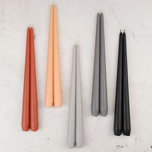Высокие свечи 40 см Андреа Velvet черные, 10 шт Candleslight фото 3