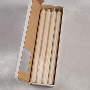 Высокие свечи 30 см Астерия кремовые, 4 шт Candleslight фото 3
