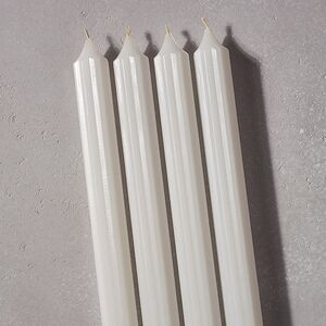 Высокие свечи 30 см Астерия белые, 4 шт Candleslight фото 2