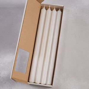 Высокие свечи 30 см Астерия белые, 4 шт Candleslight фото 3