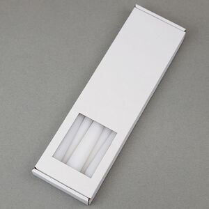 Высокие свечи 30 см Андреа Velvet белые, 5 шт Candleslight фото 3