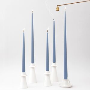 Высокие свечи 30 см Андреа Velvet серо-голубые, 5 шт Candleslight фото 7