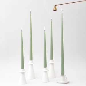 Высокие свечи Андреа Velvet 30 см, 5 шт, оливковые Candleslight фото 8