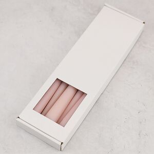 Высокие свечи 30 см Андреа Velvet розовые пудровые, 5 шт Candleslight фото 3