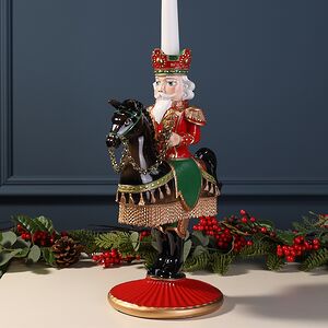 Декоративный подсвечник Щелкунчик - Prince Theodore Christmas 33 см красный