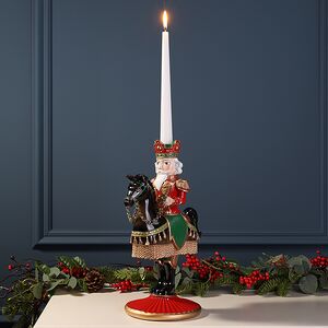 Декоративный подсвечник Щелкунчик - Prince Theodore Christmas 33 см красный EDG фото 4