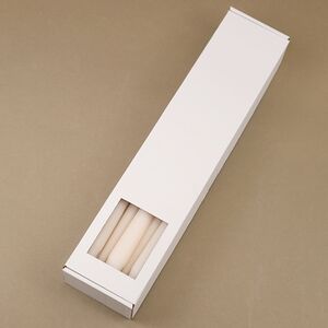 Высокие свечи 40 см Андреа Velvet кремовые, 10 шт Candleslight фото 3