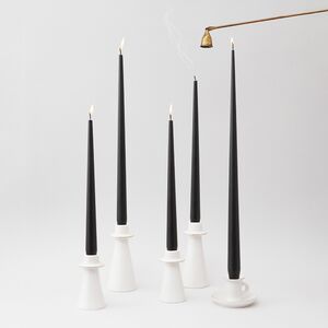 Высокие свечи 40 см Андреа Velvet черные, 10 шт Candleslight фото 5
