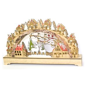 Новогодний светильник Рождество в Милтоне 38*24 см, на батарейках Due Esse Christmas фото 3