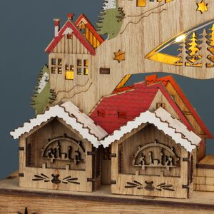Новогодний светильник Рождество в Квикленде 33*20 см, на батарейках Due Esse Christmas фото 3